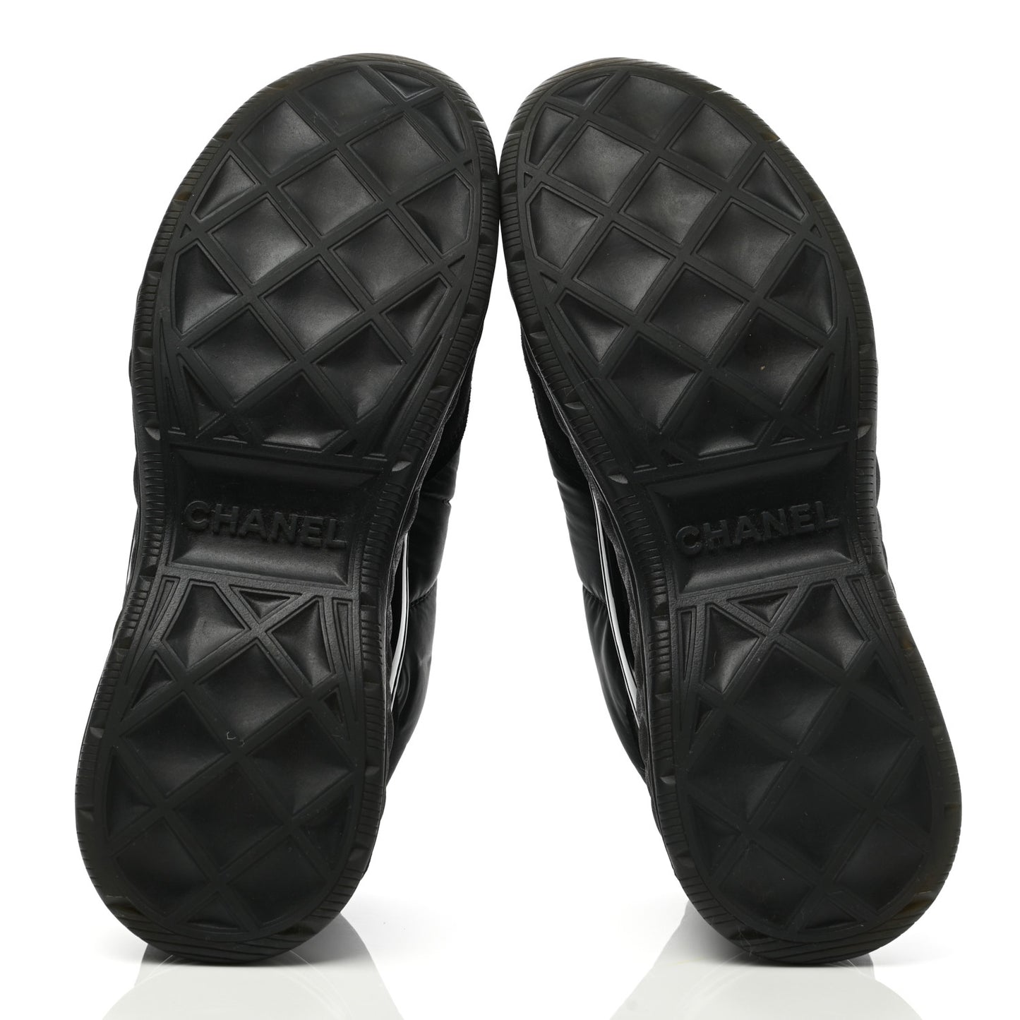 Nylon Calfskin Suede CC Sneakers 37.5 Black
