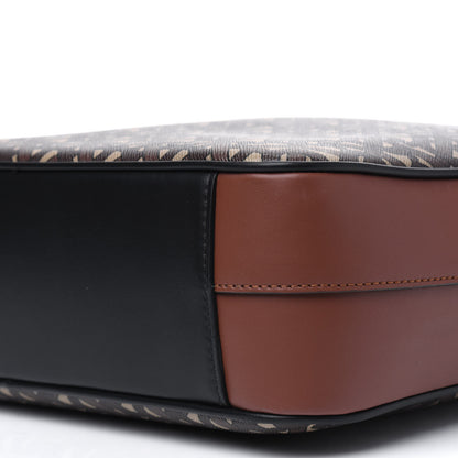 Burberry E-Canvas Monogram Calfskin Knight Messenger Bag Bridle Brown 8 of 11