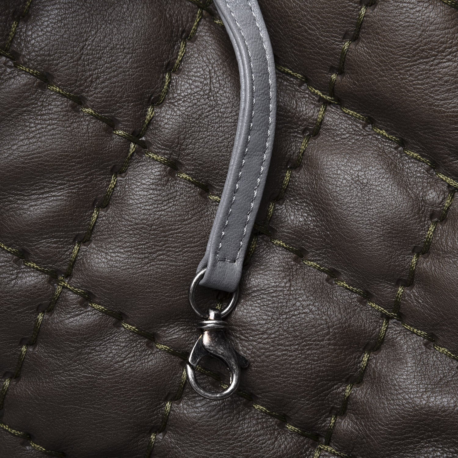 Chanel Calfskin Ultimate Stitch Shopping Tote Khaki 11 of 12