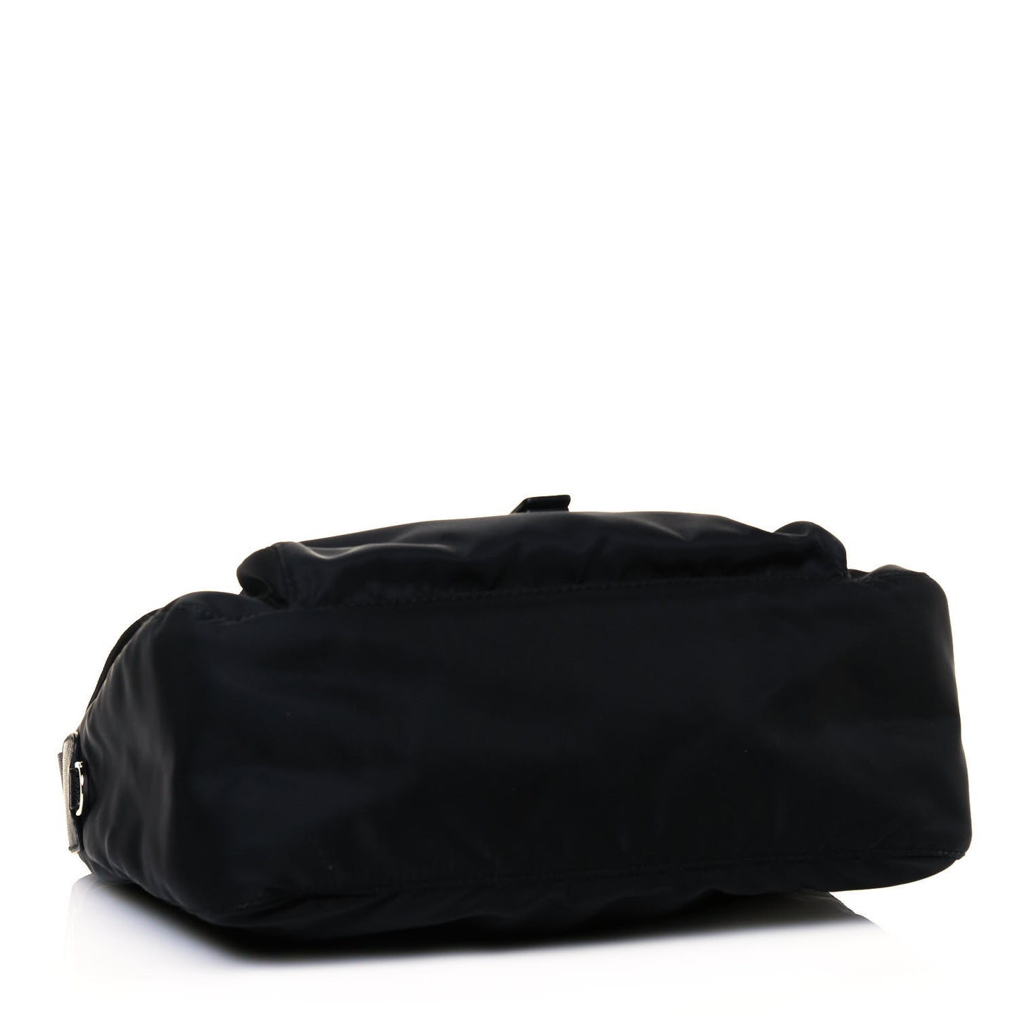 Tessuto Nylon Single Buckle Messenger Bag Black