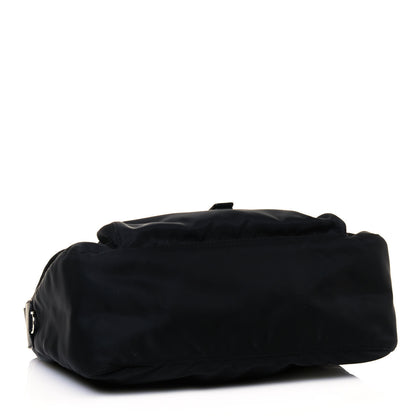 Prada Tessuto Nylon Single Buckle Messenger Bag Black 4 of 12