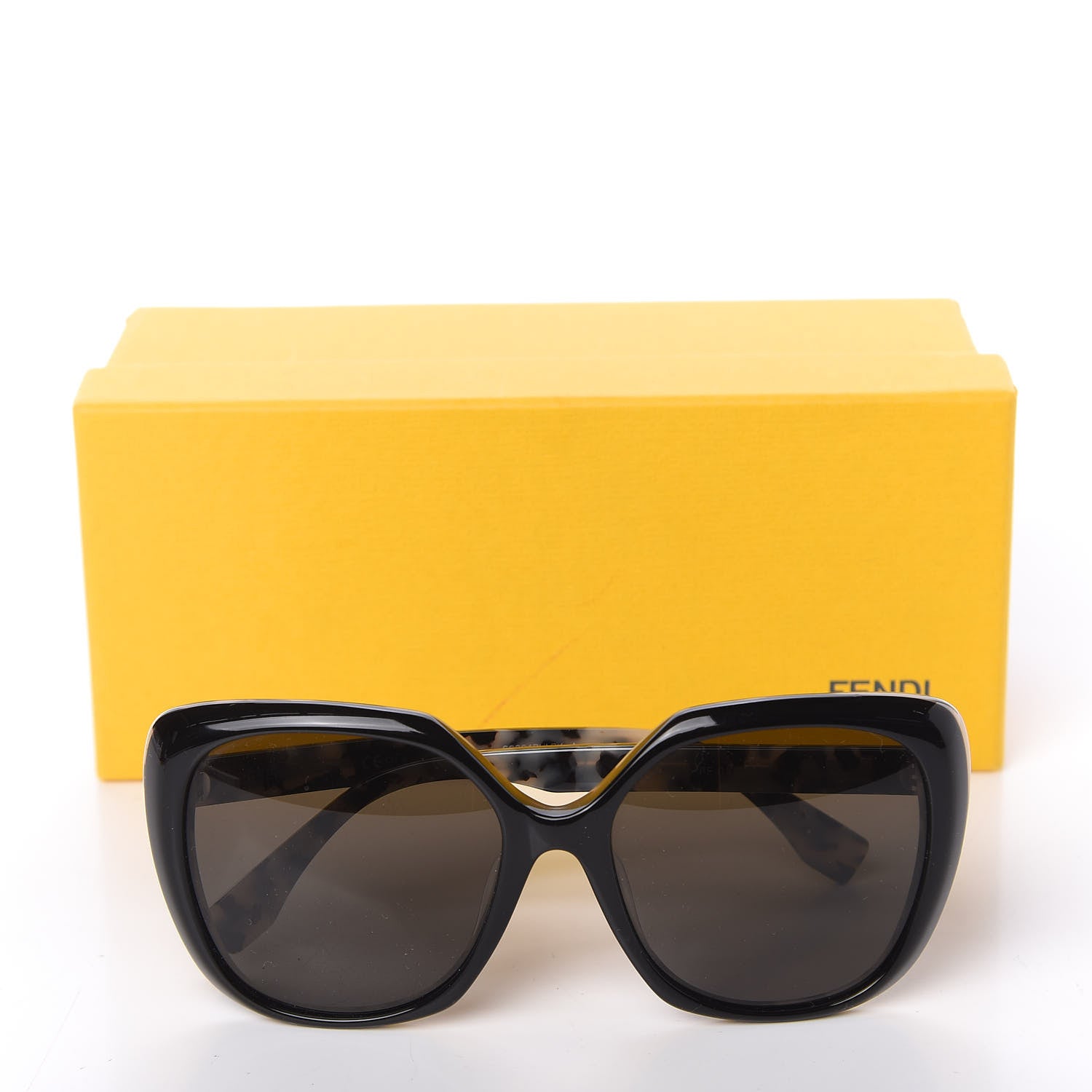 Fendi Oversized Sunglasses FF 0107/F/S Black Havana 7 of 7