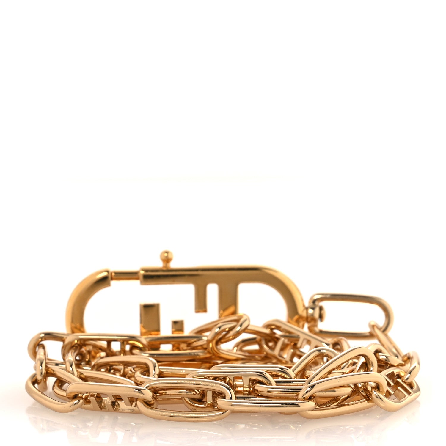 Fendi Metal O'Lock Strap You Gold 2 of 4