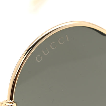Gucci Metal Heart Sunglasses GG1283S Gold 9 of 10