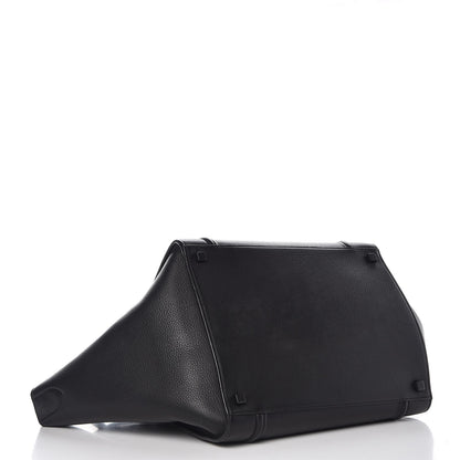 Celine Supple Calfskin Medium Phantom Luggage Black 4 of 10