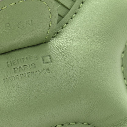 Hermes Milo Lambskin Matte Alligator Touch Grigri Rodeo Horse Bag Charm PM Vert Criquet Vert D'eau 3 of 4