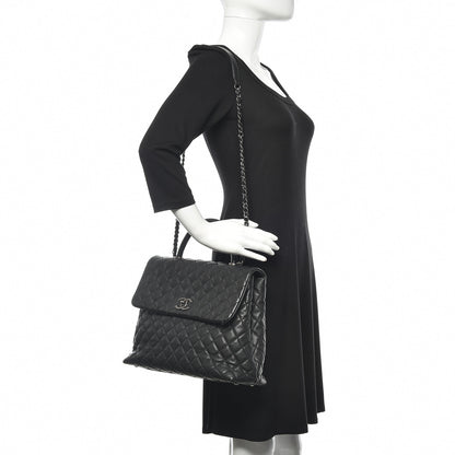 Chanel Caviar Quilted Large Coco Handle Flap Black 2 of 11