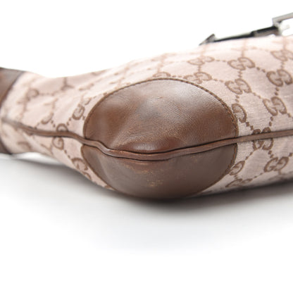 Gucci Monogram Lobster Clasp Jackie O Hobo Brown 9 of 16