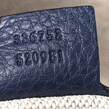Gucci Snakeskin Medium Soho Clutch Blue Sienna 7 of 12