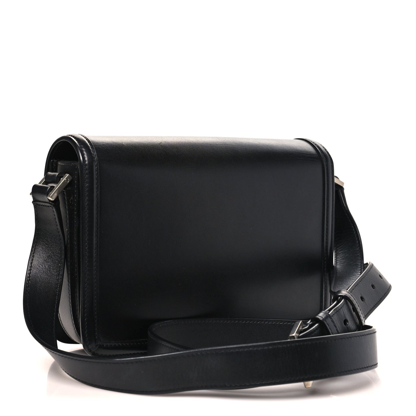 Box Calfskin Monogram Medium Solferino Satchel Black