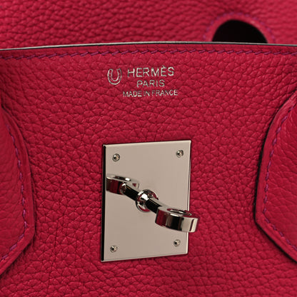 Hermes Togo Horseshoe Birkin 30 Rose Mexico Rose Pourpre 6 of 12
