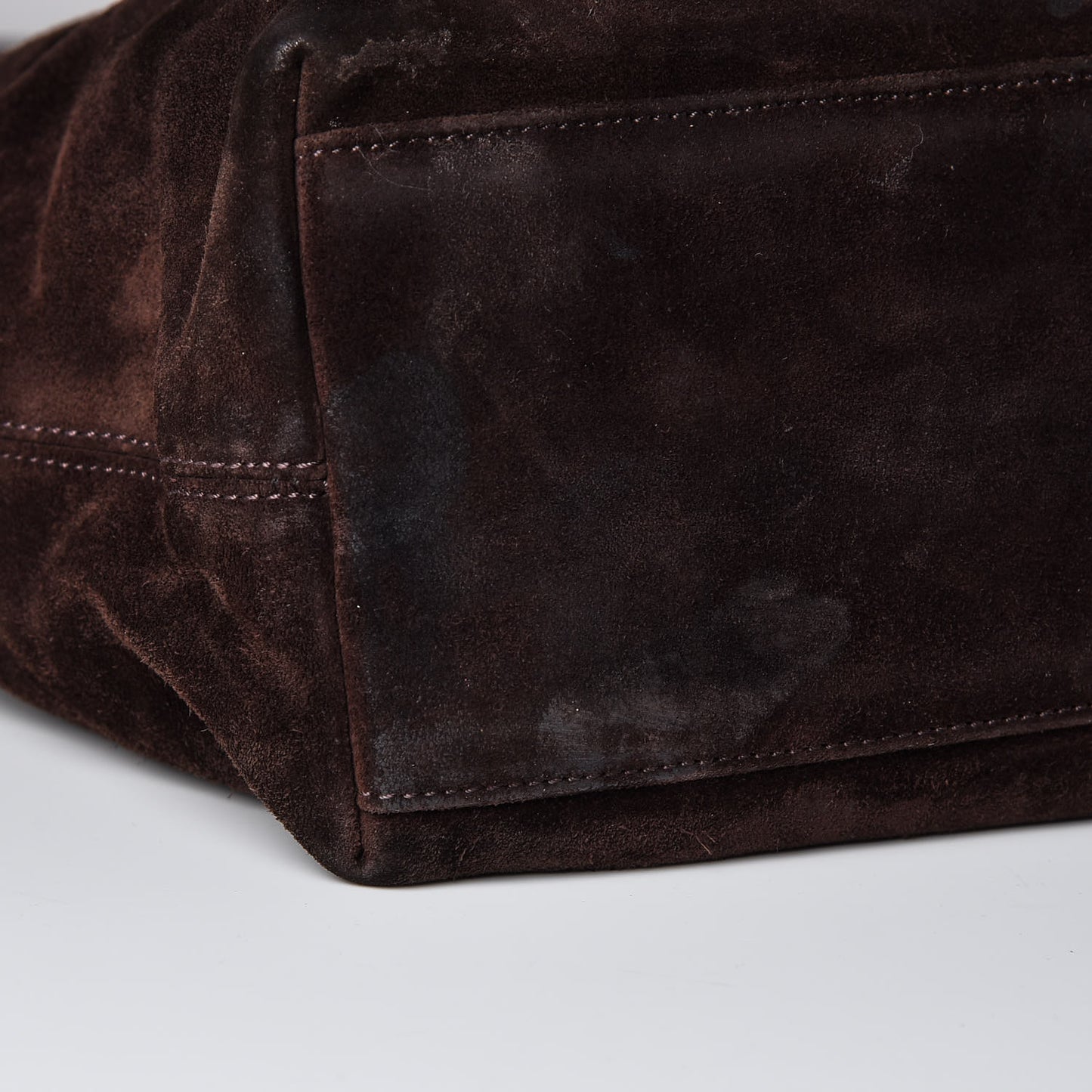 Suede CC Tassel Shoulder Bag Brown