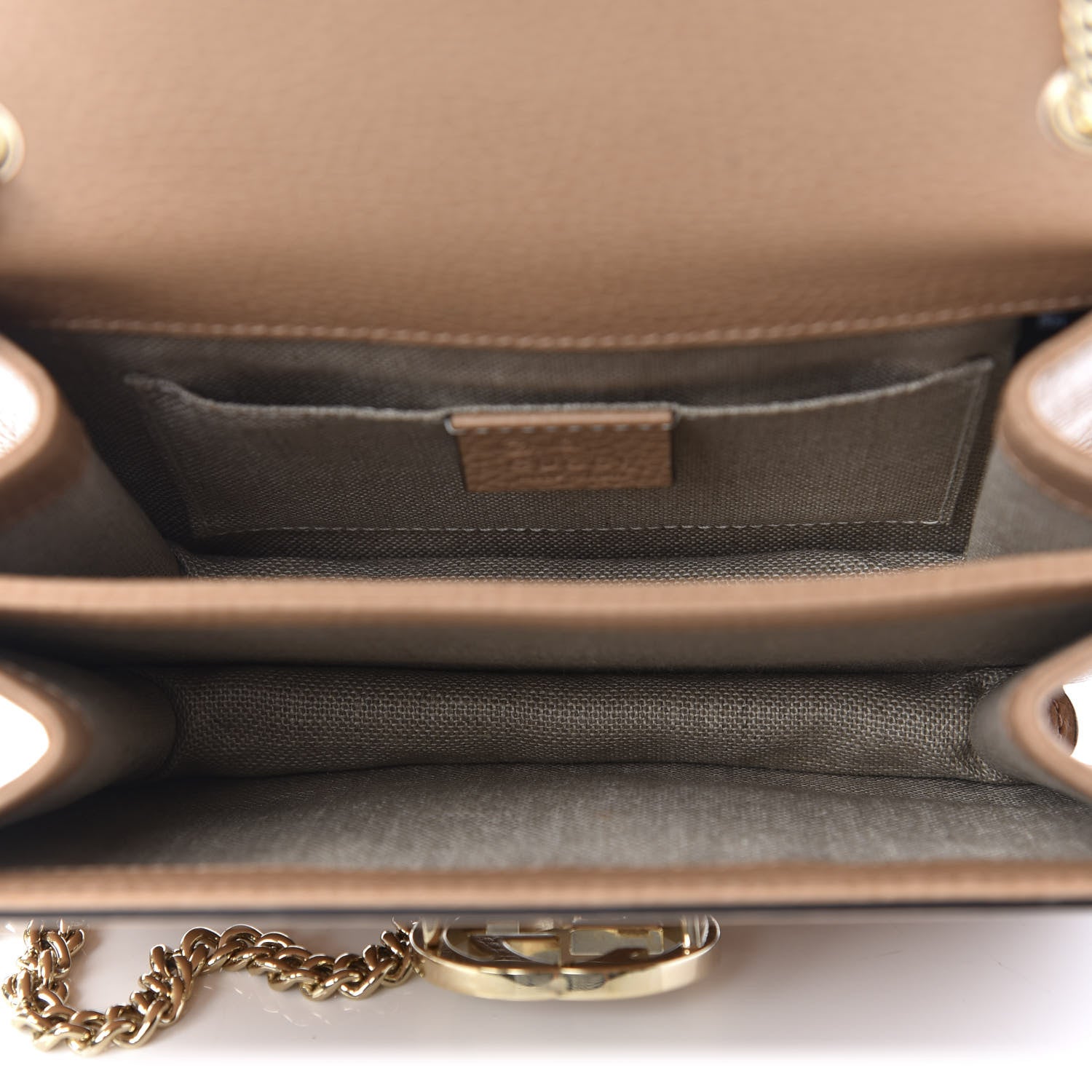 Gucci Dollar Calfskin Small Interlocking G Shoulder Bag Camelia 5 of 9