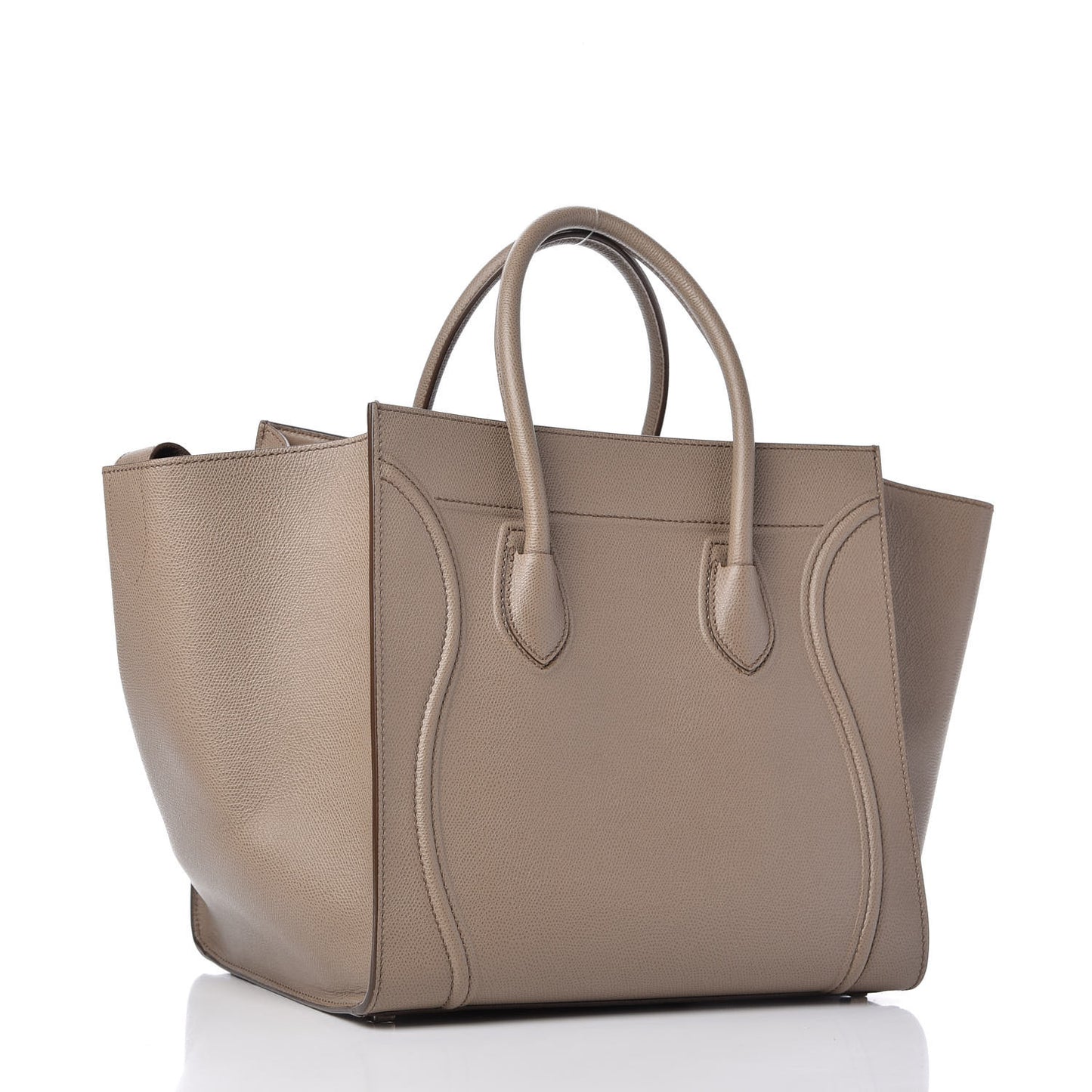 Grained Calfskin Medium Phantom Luggage Taupe