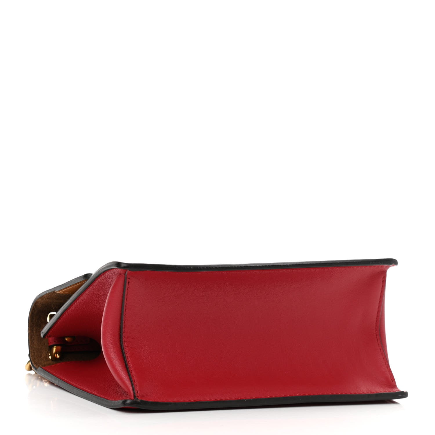 Fendi Vitello Grace Matte Small Kan U Shoulder Bag Fragola 4 of 9