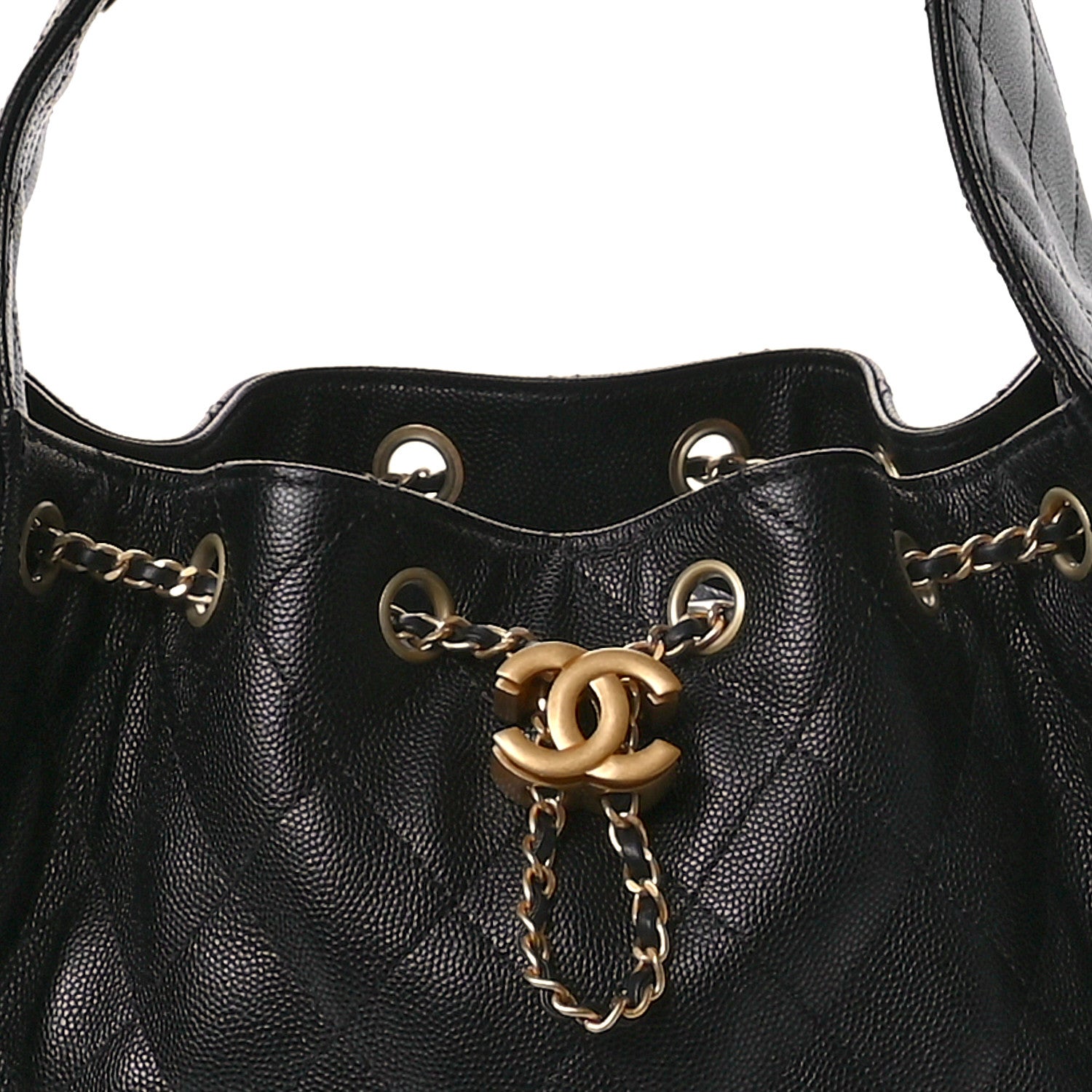 Chanel Caviar Quilted Small Chanel 25 Handbag Black 8 of 11