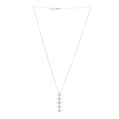 Tiffany Platinum Diamond Lace Drop Pendant Necklace 3 of 6