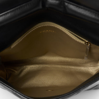 Chanel Lambskin Quilted Side Flap Black 5 of 10