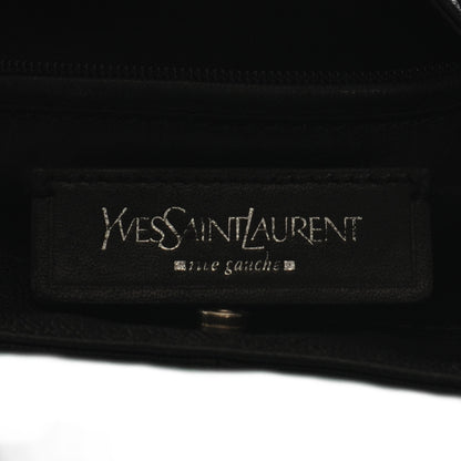 Saint Laurent Leather Mala Mala Horn Bag Black 7 of 8