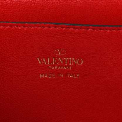 Valentino Garavani Grainy Calfskin Rockstud Alcove Box Top-Handle Bag Black 6 of 10