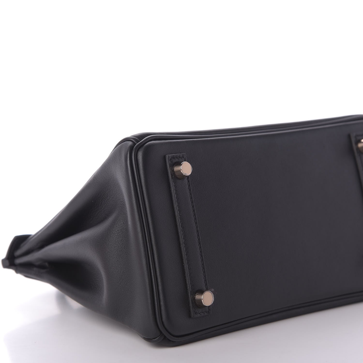 Hermes Swift Horseshoe Birkin 25 Black Prunoir 6 of 10
