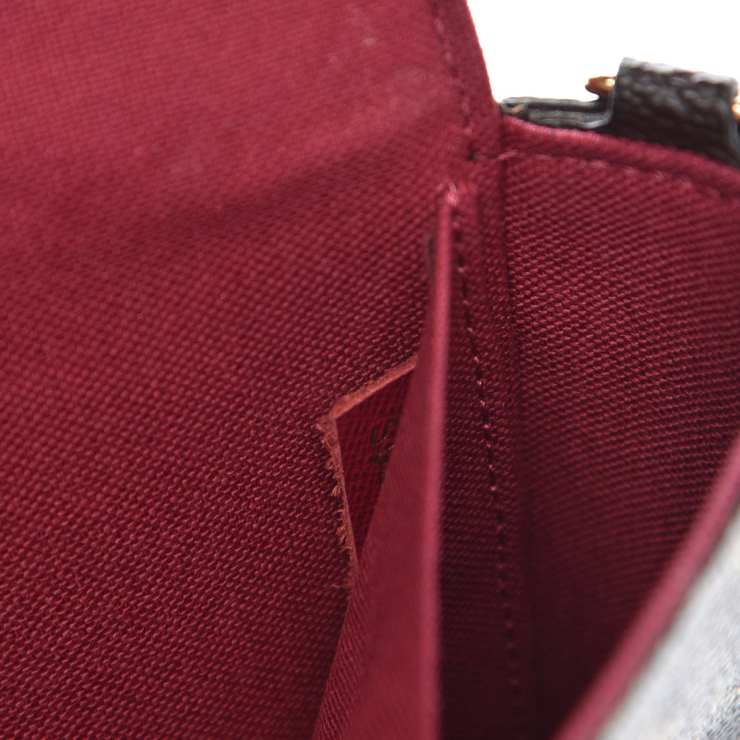 Monogram Pochette Felicie Chain Wallet Fuchsia