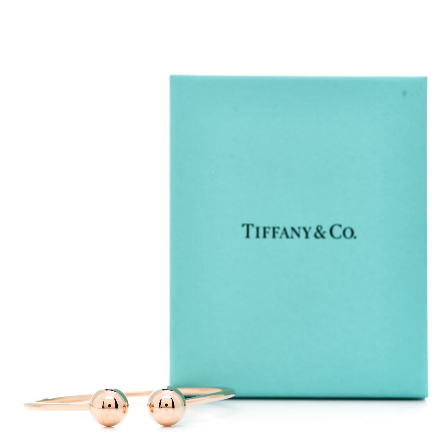 Tiffany 18K Rose Gold 10mm HardWear Ball Wire Bracelet 4 of 4