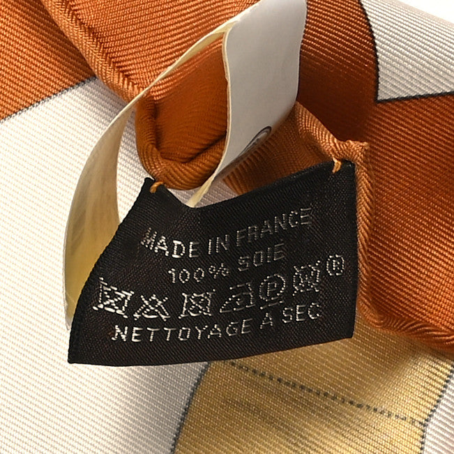 Silk Eperon D'Or Forever Scarf 90 Caramel Creme Or