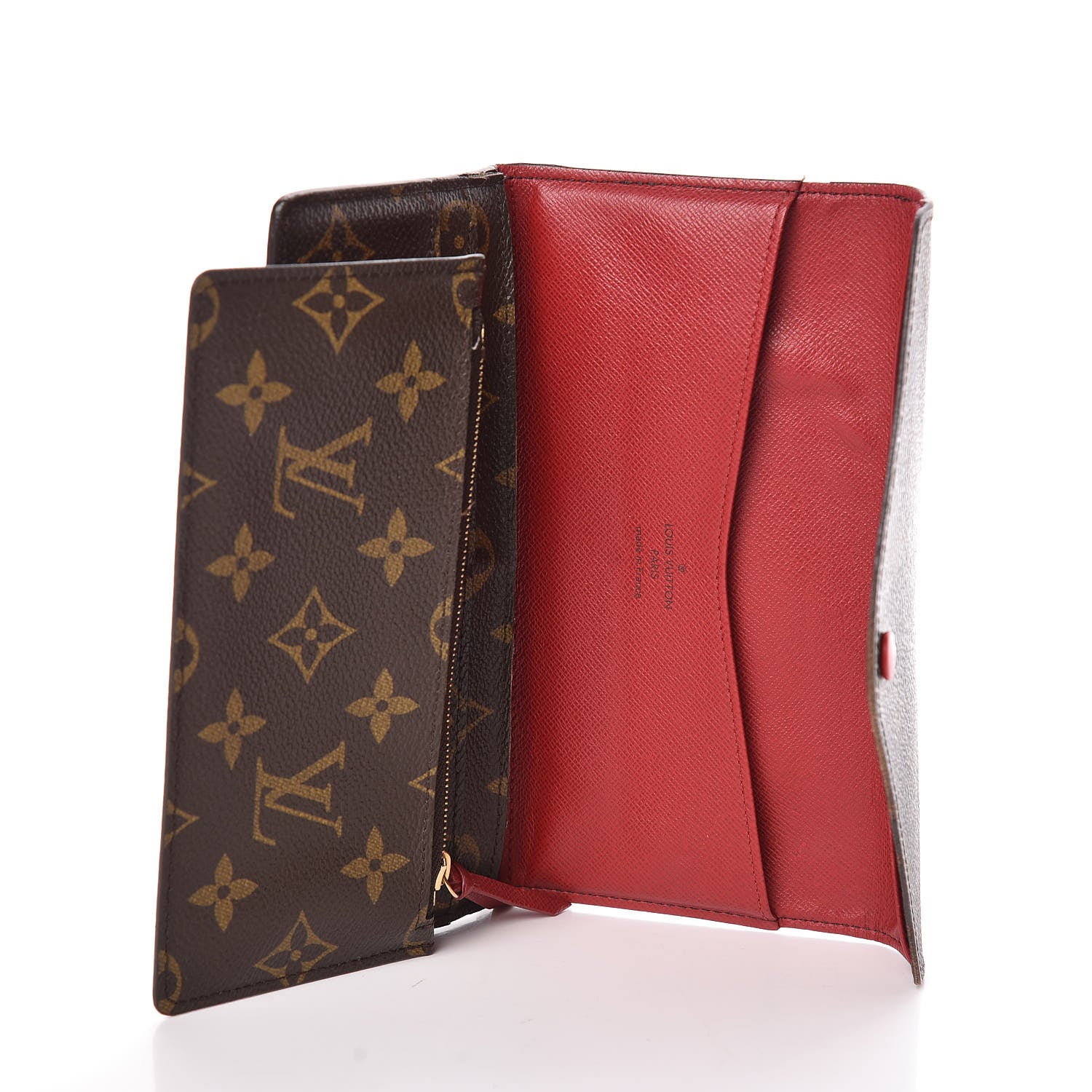 Louis Vuitton Monogram Josephine Wallet Red 5 of 7