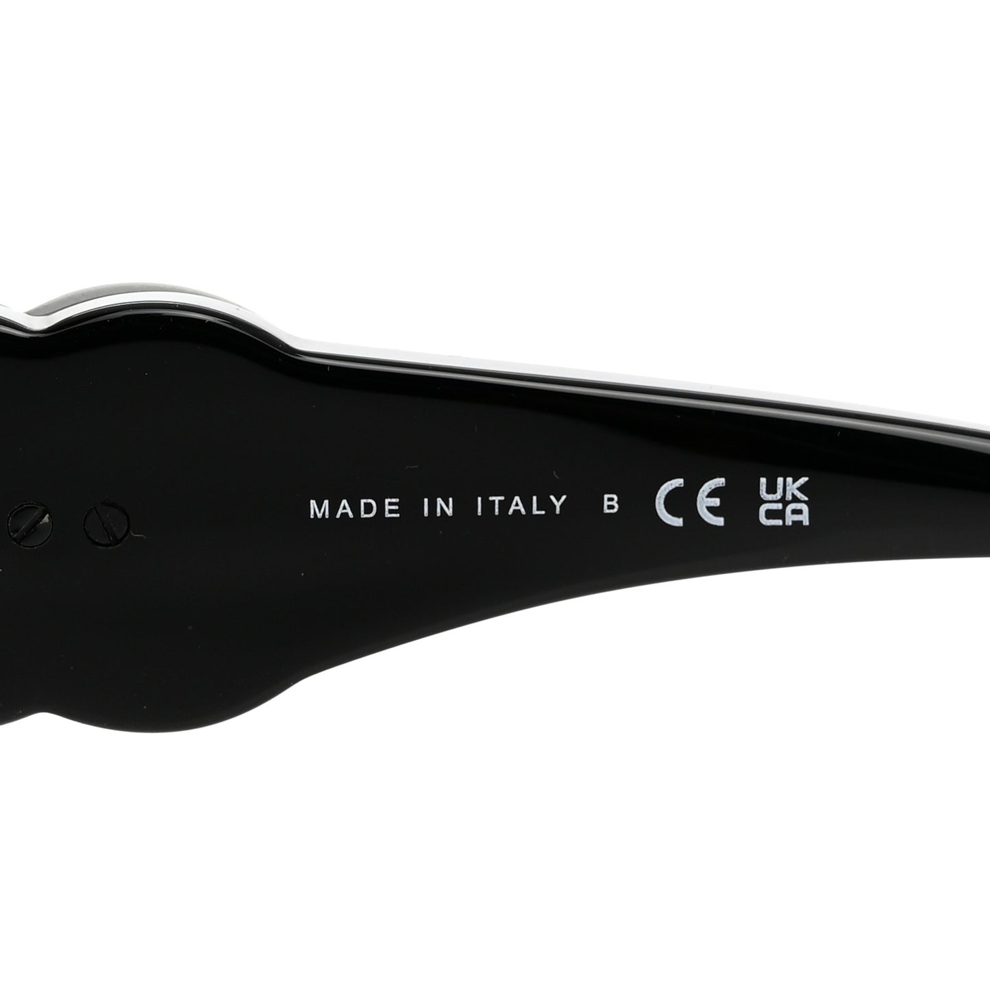 Acetate Calfskin Square Sunglasses 5474-Q-A Black White