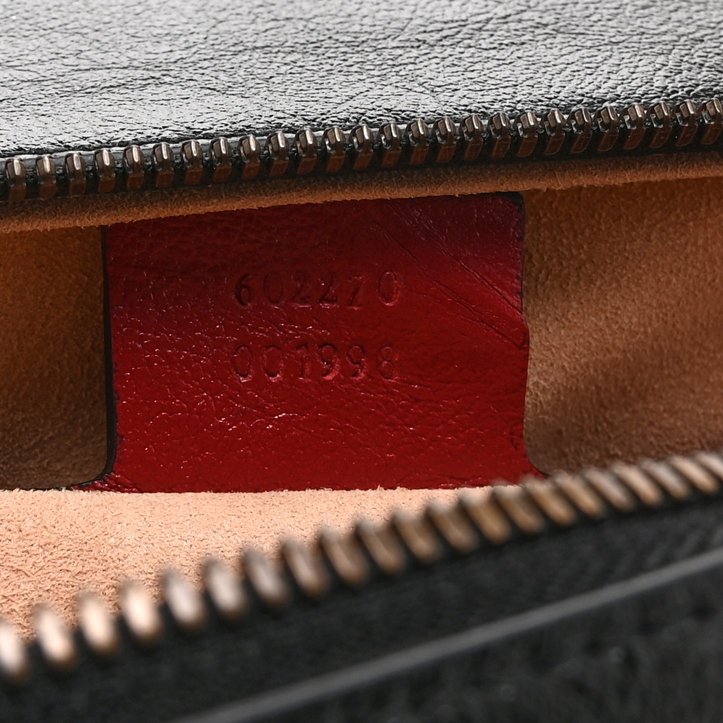 Vintage Effect Calfskin Matelasse Diagonal Small Torchon GG Marmont Bamboo Top Handle Shoulder Bag Black Romantic Cherry