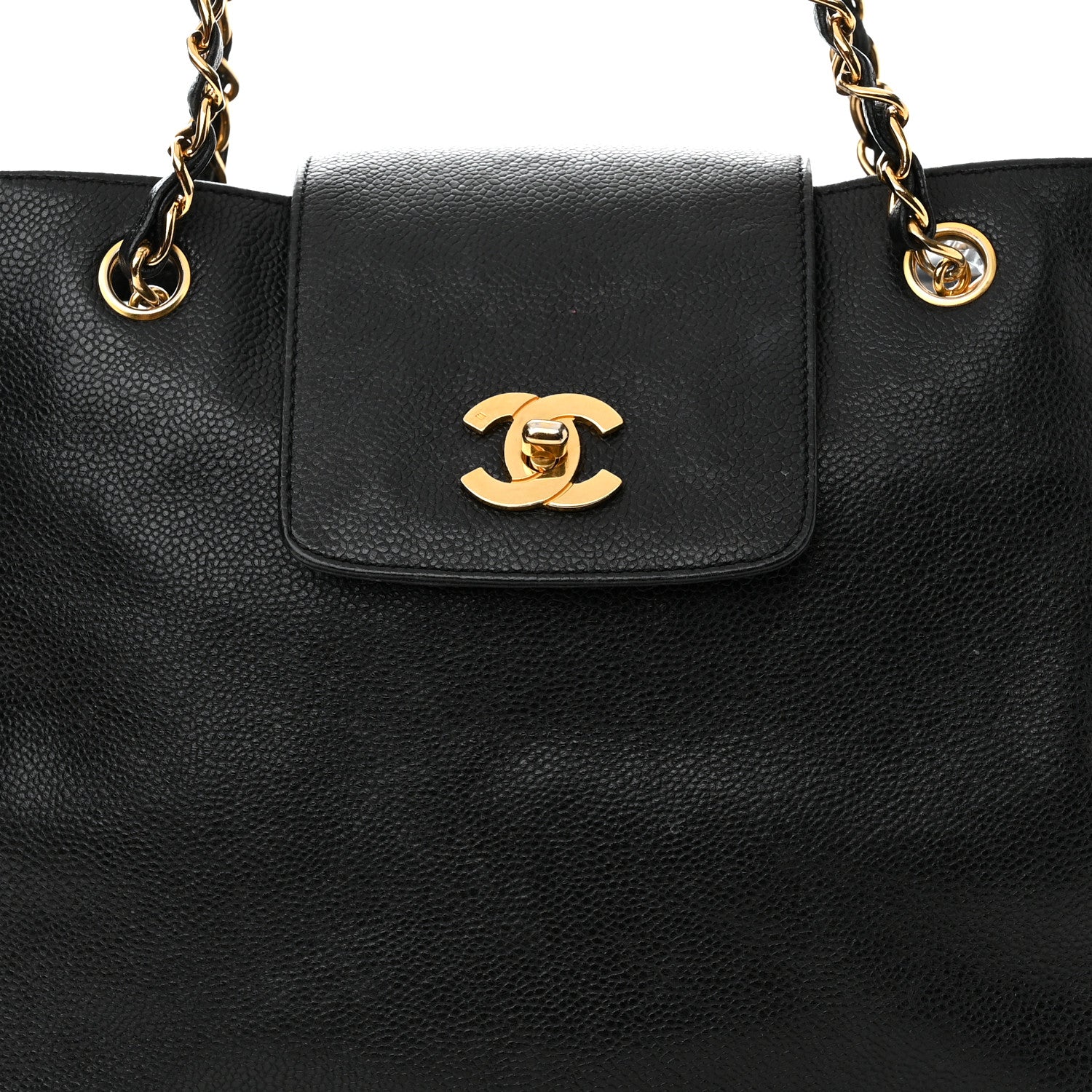 Chanel Caviar Shoulder Bag Black 9 of 14