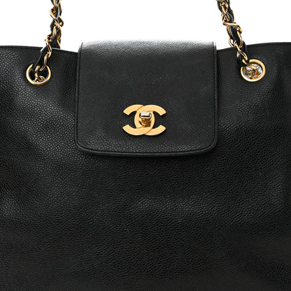 Chanel Caviar Shoulder Bag Black 9 of 14