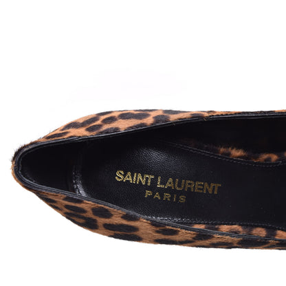 Saint Laurent Calf Hair Leopard Print Opyum 110 Pumps 36 Brown 8 of 9