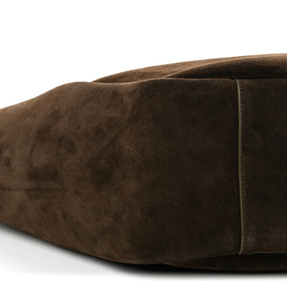 Saint Laurent Suede Bea Tote Bark Brown 9 of 11