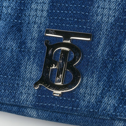 Burberry Denim Quilted Small Lola Bag Blue 10 of 11