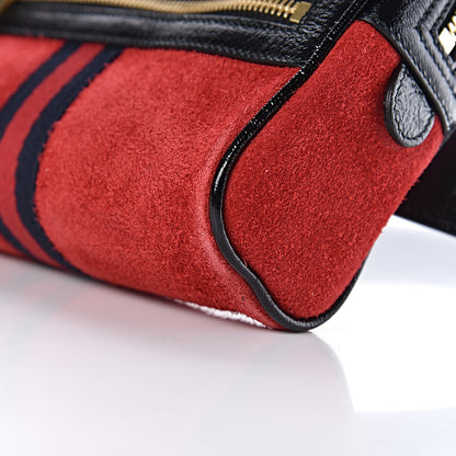 Gucci Suede Small Ophidia Belt Bag 85 34 Hibiscus Red 10 of 10