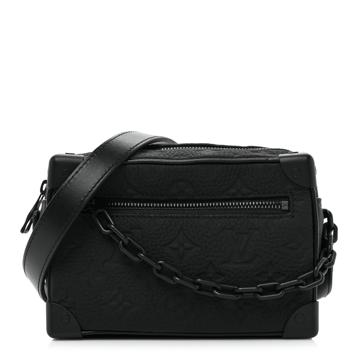 Louis Vuitton Taurillon Monogram Mini Soft Trunk Black 1 of 10