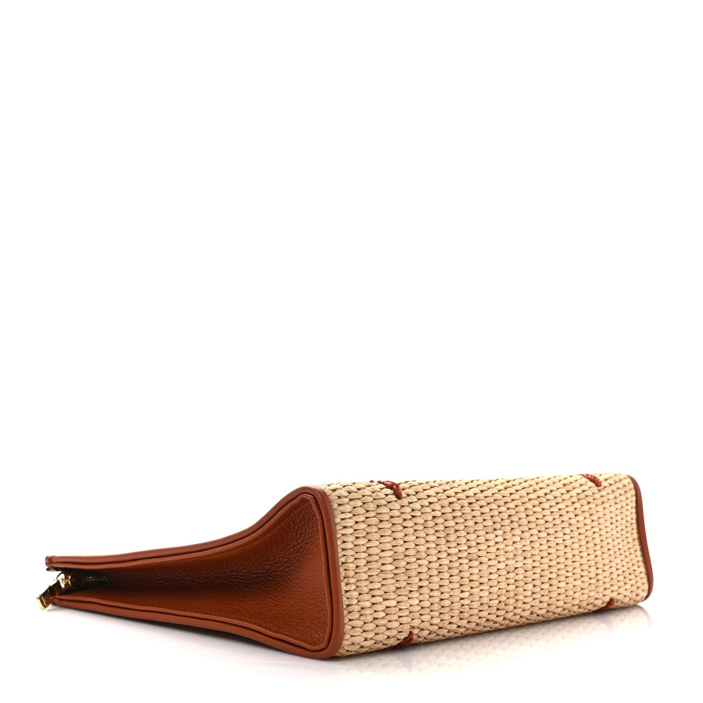 Raffia Monogram Giant Toiletry Pouch 26 Tan
