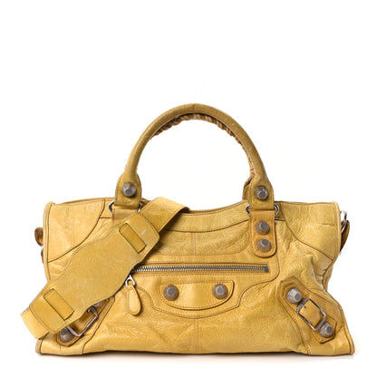 Balenciaga Agneau Giant 21 Silver Hardware Part Time Moutarde 1 of 11