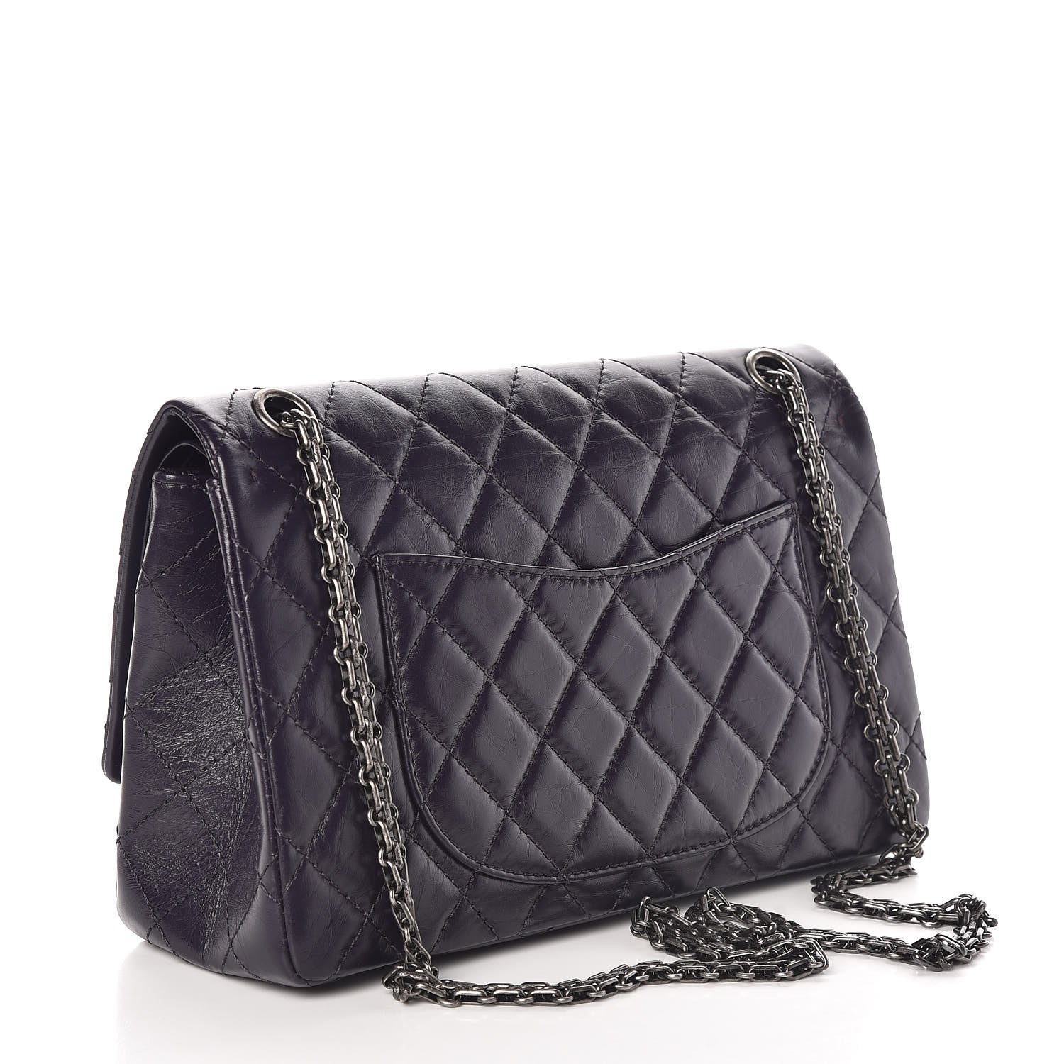 Chanel Aged Calfskin Quilted 2.55 Reissue 226 Flap Dark Purple 3 of 9