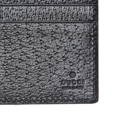 Gucci Calfskin Boar Effect GG Marmont Bi-Fold Wallet Black 7 of 7