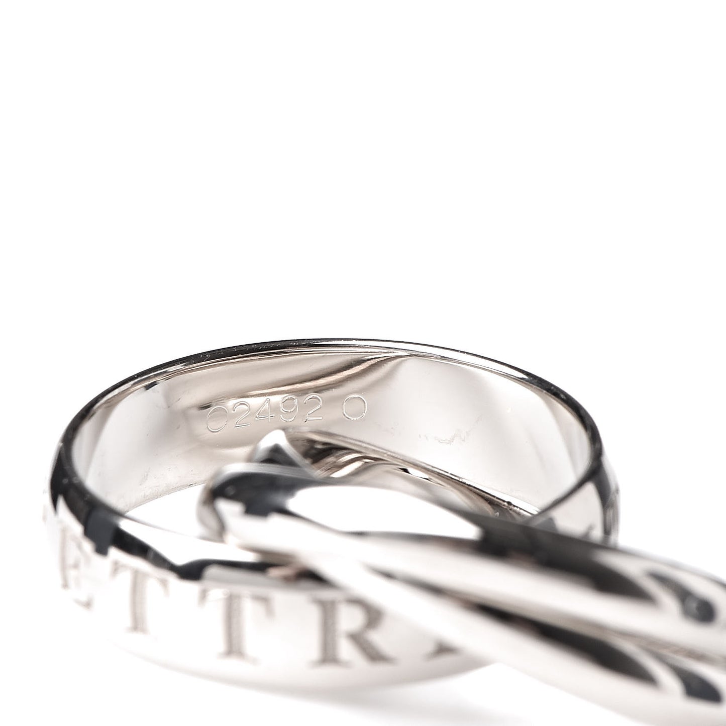 18K White Gold 98 Xmas Limited Trinity Ring 52 6