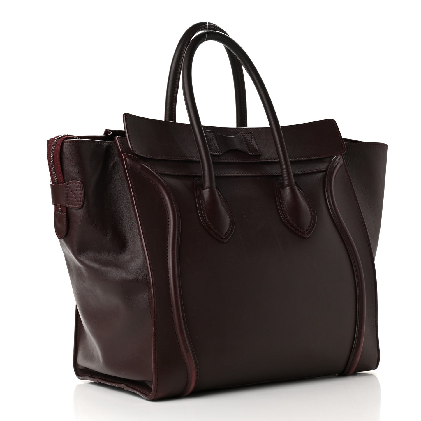 Smooth Calfskin Small Luggage Burgundy