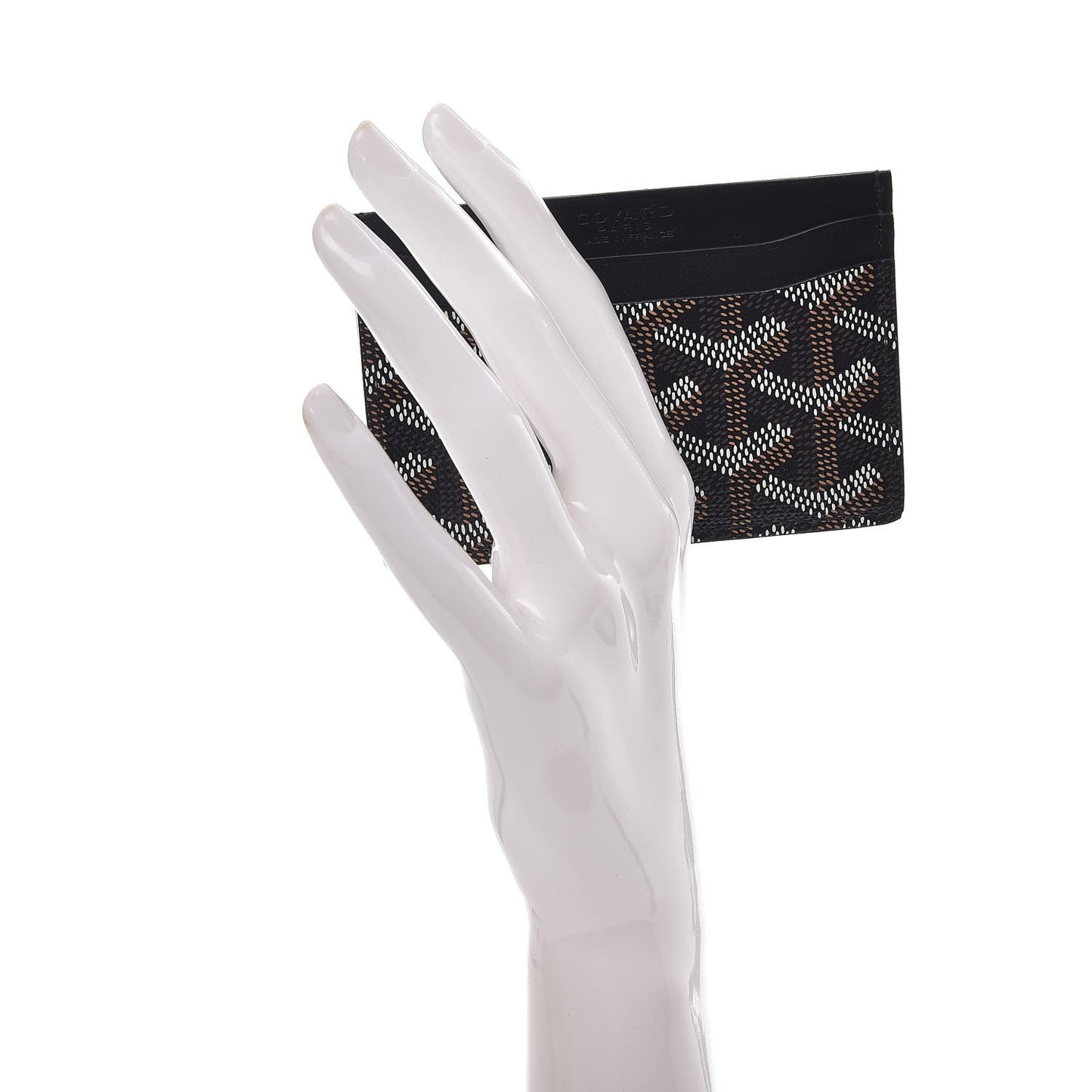 Goyardine Saint Sulpice Card Holder Black