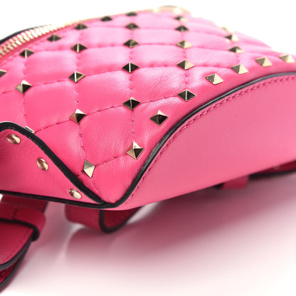 Valentino Garavani Nappa Rockstud Spike Belt Bag 85 Pink Orchid 7 of 9