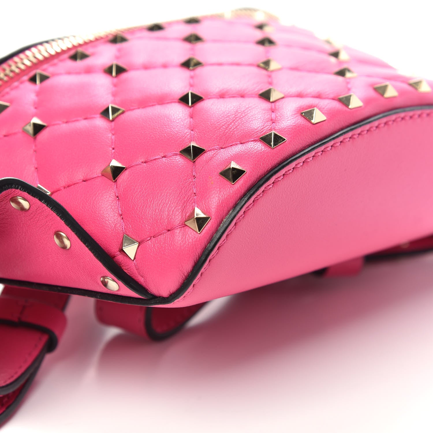 Valentino Garavani Nappa Rockstud Spike Belt Bag 85 Pink Orchid 7 of 9
