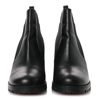 Christian Louboutin Calfskin Marchacroche 70 Chelsea Boots 40.5 Black 3 of 11