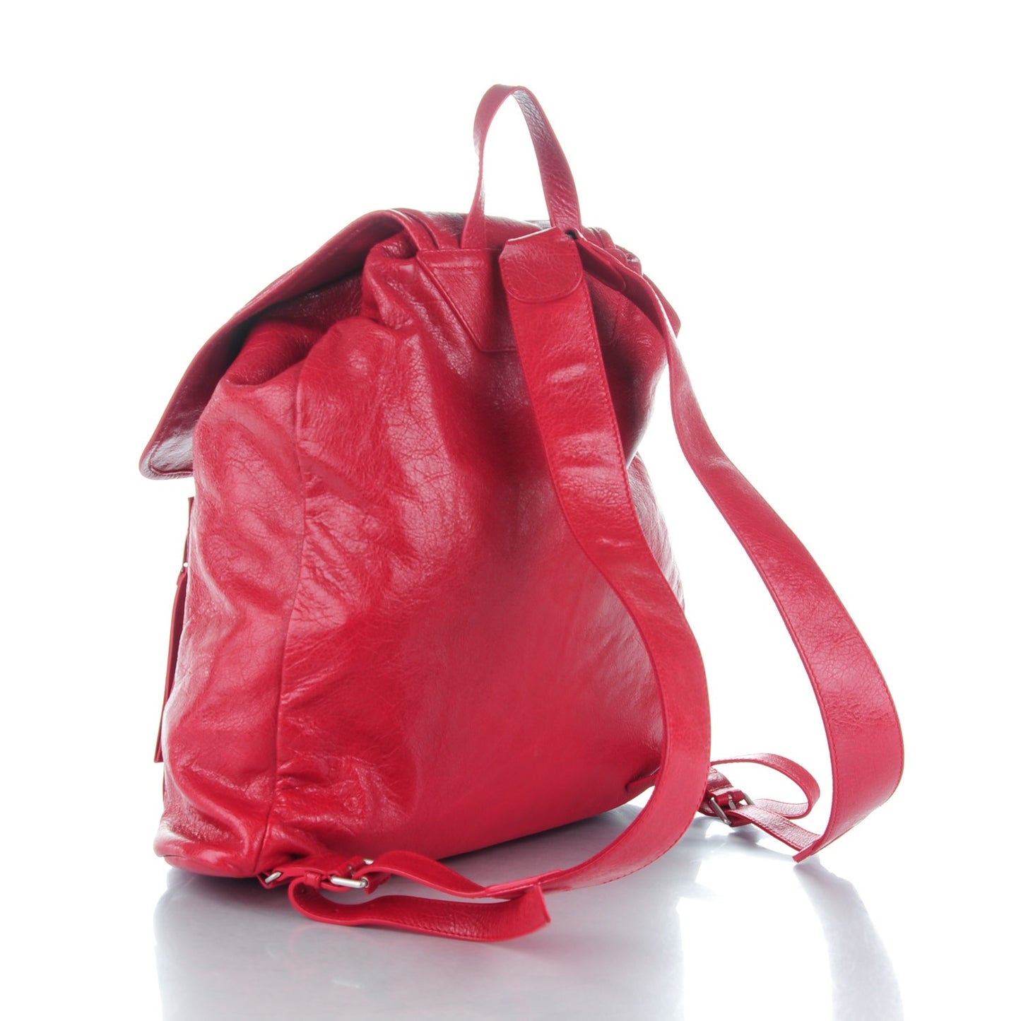 Agneau Classic Hardware S Traveler Backpack Rouge Grenade