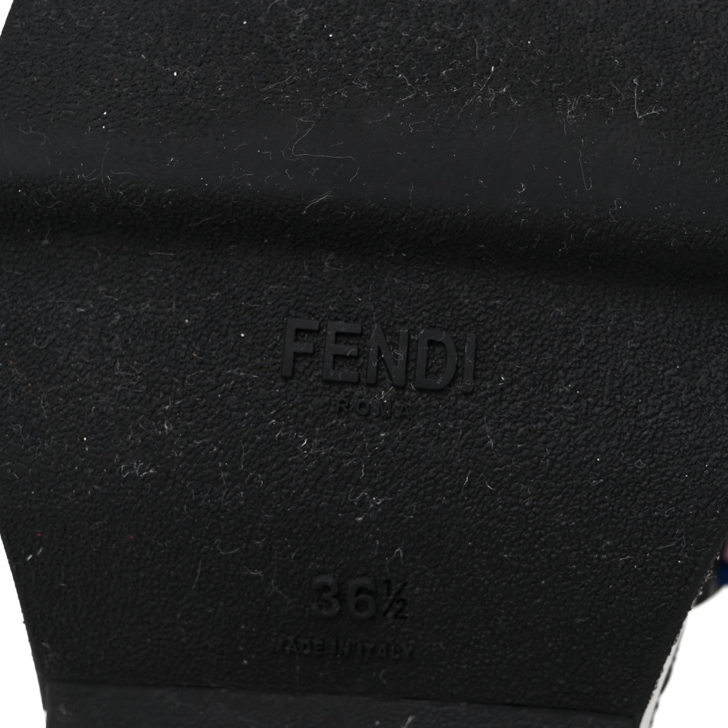 Fendi Stretch Yarn Stiff Band Rockoko Sneakers 36.5 Black 6 of 7